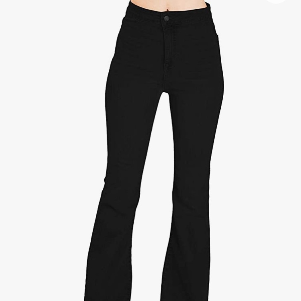 Black Corduroy Flares